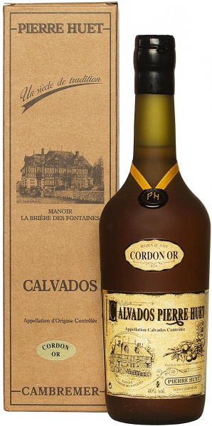 Pierre Huet, Calvados Cordon Or (Gift Box) – Пьер Юэ, Кальвадос Кордон Ор (в п/у)