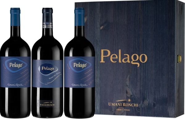 Набор Umani Ronchi Pelago 1996, 2000, 2003 – Набор вин Умани Ронки: Пелаго 1996, 2000, 2003