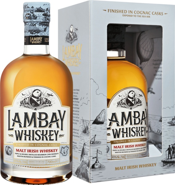 Lambay Malt Irish Whiskey 3 y.o. (gift box) – Ламбей Молт Айриш 3 Года Солодовый Виски В Подарочной Упаковке