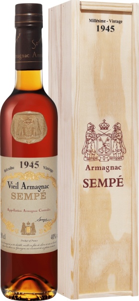 Sempe Vieil Vintage 1945 Armagnac AOC (gift box) – Семпэ Вьей Винтаж 1945 Арманьяк Aoc В Подарочной Упаковке