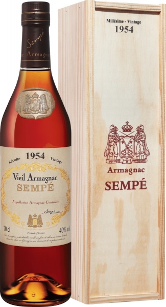 Sempe Vieil Vintage 1954 Armagnac AOC (gift box) – Семпэ Вьей Винтаж 1954 Арманьяк Aoc В Подарочной Упаковке
