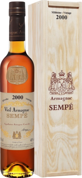 Sempe Vieil Vintage 2000 Armagnac AOC (gift box) – Семпэ Вьей Винтаж 2000 Арманьяк Aoc В Подарочной Упаковке