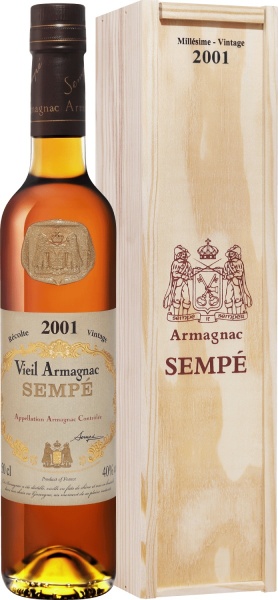 Sempe Vieil Vintage 2001 Armagnac AOC (gift box) – Семпэ Вьей Винтаж 2001 Арманьяк Aoc В Подарочной Упаковке