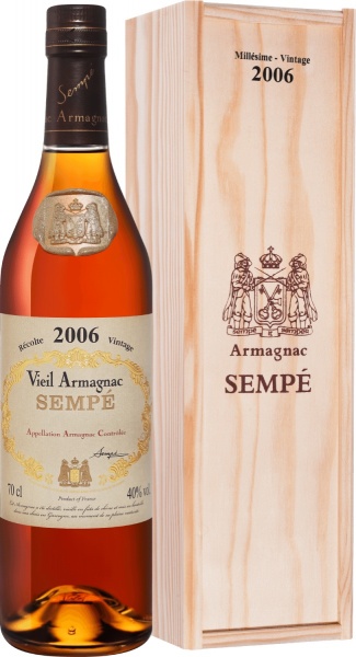 Sempe Vieil Vintage 2006 Armagnac AOC (gift box) – Семпэ Вьей Винтаж 2006 Арманьяк Aoc В Подарочной Упаковке