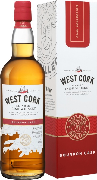 West Cork Bourbon Cask Blended Irish Whiskey (gift box) – Вест Корк Бурбон Каск Купажированный Виски В Подарочной Упаковке