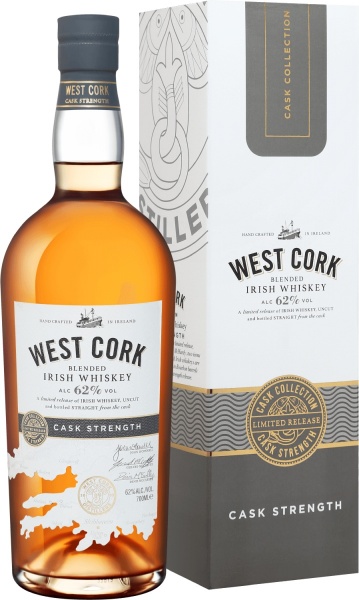 West Cork Cask Strength Blended Irish Whiskey (gift box) – Вест Корк Каск Стренгс Купажированный Виски В Подарочной Упаковке
