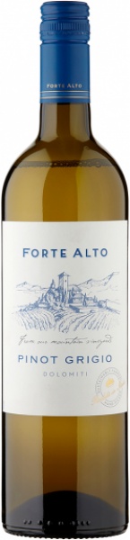 Pinot Grigio Dolomiti IGT. Forte Alto – Доломити. Форте Альто. Пино Гриджо