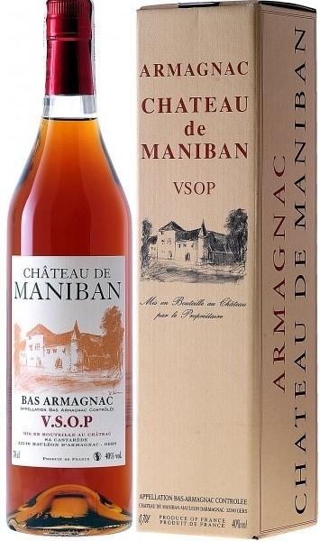 Bas Armagnac Chateau De Maniban Vsop Gift Box – Шато де Манибан V.S.O.P в п/к Ба-Арманьяк