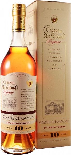 G Champagne Aoc 1 Er Cru Chateau De Montifaud 10 Yo Gift Box – Гранд Шампань Премье Крю Шато де Монтифо 10 лет в п/к