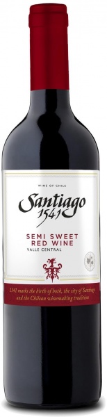 Santiago 1541 Semi Sweet Red – Каберне Совиньн Сантьяго 1541