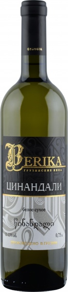 Вино Marniskari, ”Berika” Tsinandali – Вино ”Берика” Цинандали