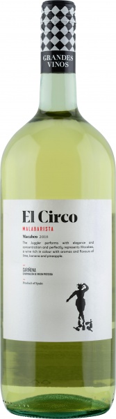 Вино El Circo ”Macabeo” Malabarista 1,5l – Вино ”Эль Цирко Малабариста” Макабео 1,5л.