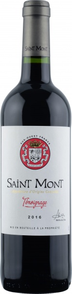 Вино ”Temoignage” Rouge, Saint Mont AOC – Вино ”Сен Мон” Темуаньяж Руж