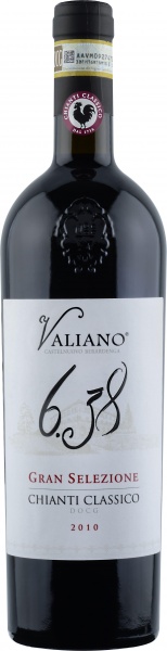 Вино ”Valiano 6.38 Gran Selezione Chianti Classico” 0,75l – Вино ”Валиано” 6.38 Гран Селекционе Кьянти Классико