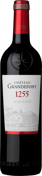 Вино ”Chateau Grandefont 1255” AOC Bordeaux – Вино ”Шато Грандфон 1255”