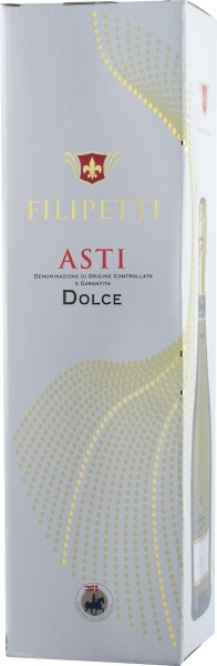 Вино ”Asti” Dolce Filipetti DOCG in gift box – Вино игристое ”Филипетти” Асти в подарочной коробке