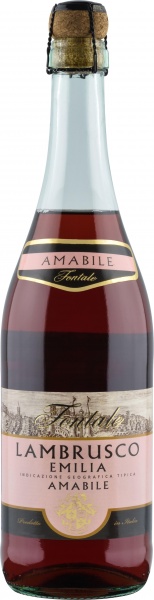 Вино ”Lambrusco Emilia Fontale” Rosato – Вино игристое ”Ламбруско Эмилия Фонтале” розовое