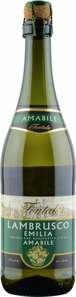 Вино ”Lambrusco Emilia Fontale” Bianco – Вино игристое ”Ламбруско Эмилия Фонтале” белое