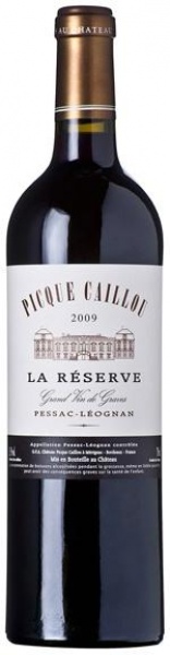 Вино ”La Reserve Picque Caillou”, Pessac Leognan Rouge, 2019 г. – Вино ”Ла Резерв Пик Кайю” 2019 г.