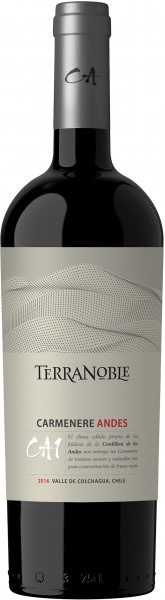 Вино ”TerraNoble”, Carmenere, Andes CA1 – Вино ”ТерраНобль”, Карменер, Андес СА1