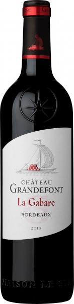 Вино ”Chateau Grandefont La Gabare” AOC Bordeaux – Вино ”Шато Грандфон Ла Габар”