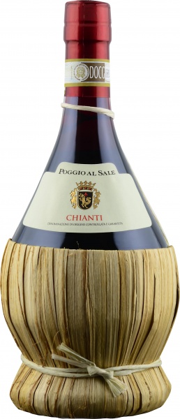 Вино ”Poggio Al Sale Chianti” Fiasco 0,75l – Вино ”Поджио аль Сале” Кьянти Фьяско